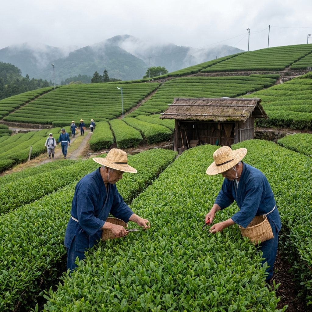 ヘンタ製茶の現場写真